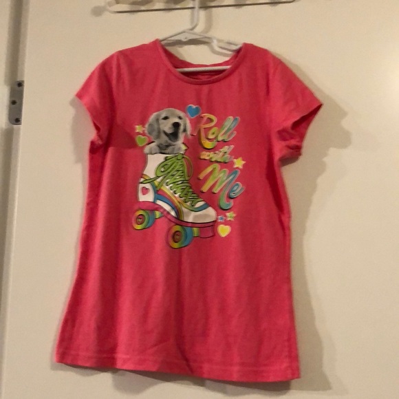 Pink girls Long sleeve T-shirt with a cute puppy - Picture 1 of 1